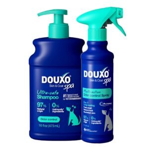 DOUXO Skin & Coat SPA Odor Control Spray & DOUXO Skin & Coat SPA Odor Control Shampoo Bundle