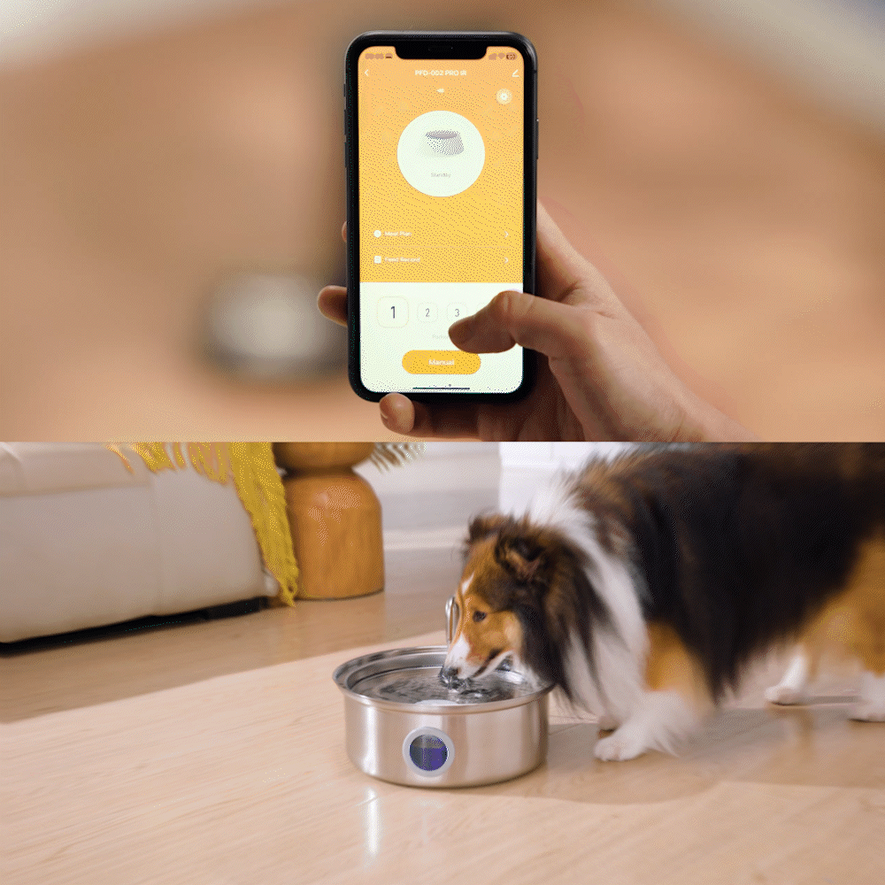 Oneisall 5L Automatic Cat Feeder with APP Control & 7L Pet Water Fountain Set - Image 2