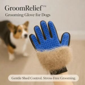 GroomRelief™ Dog Grooming Glove