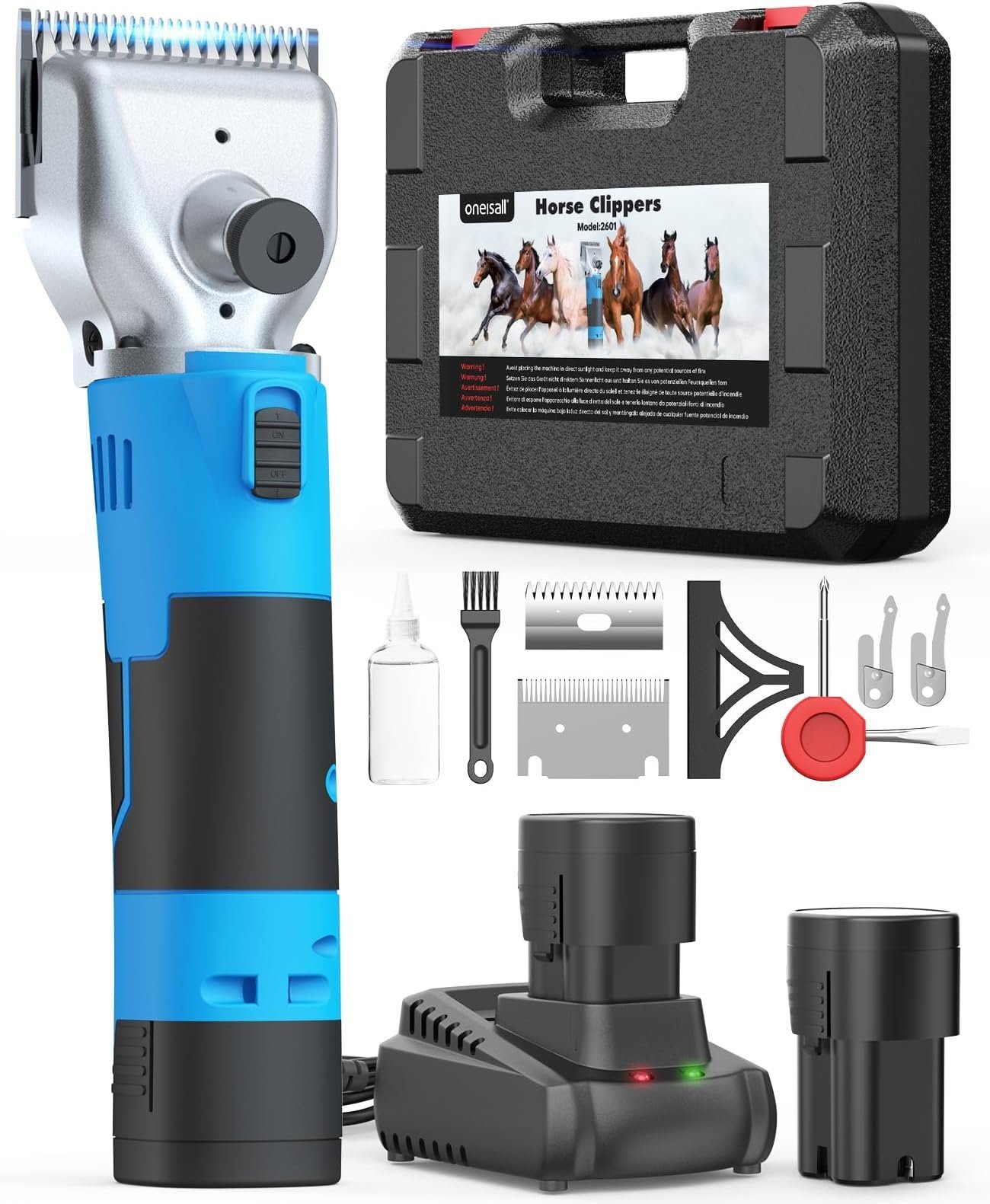Oneisall 2601 Cordless Horse Clippers All-in-one - Image 2