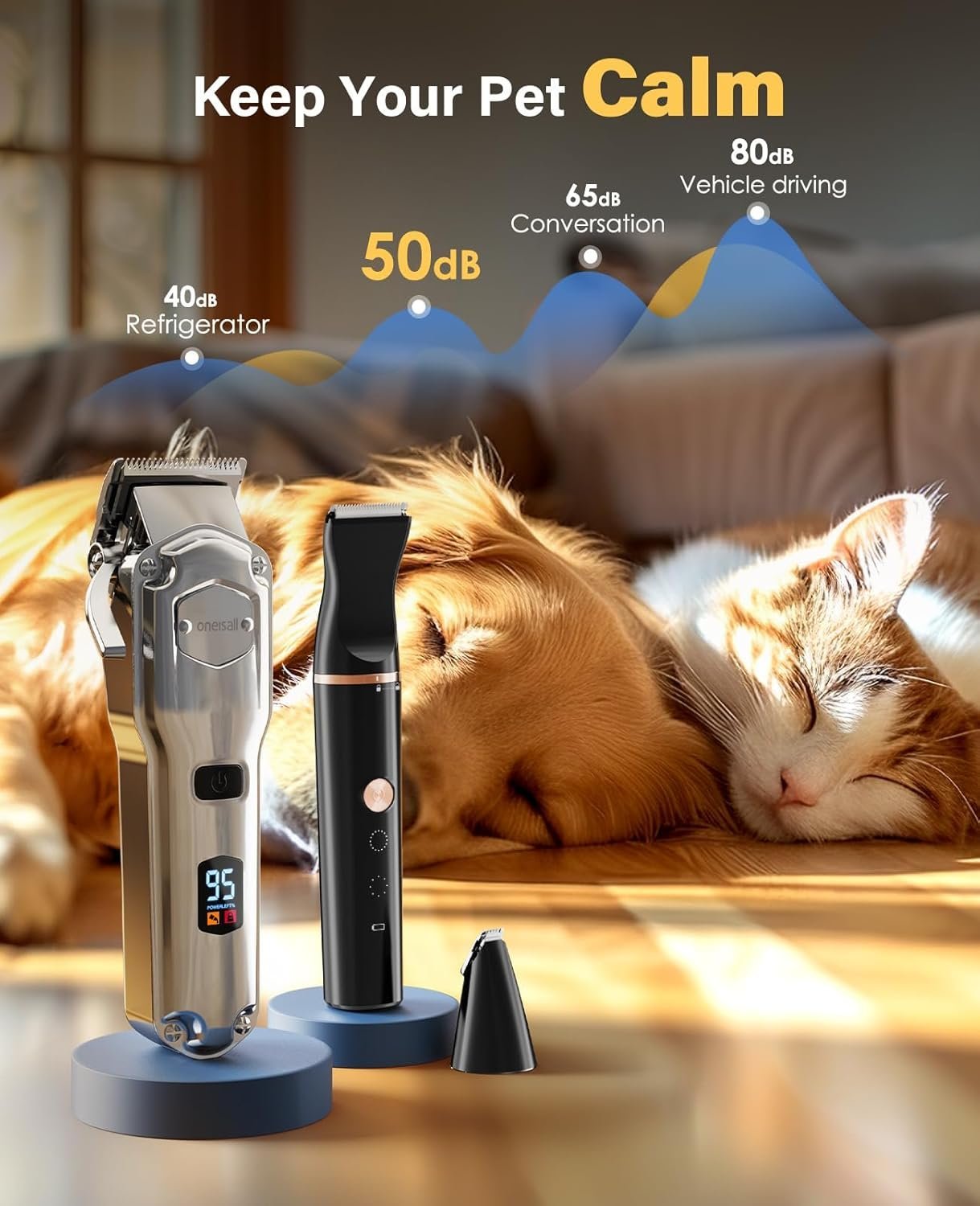 Oneisall 676+P20 Dog Clipper and Paw Trimmer 3-in-1 Set - Image 6