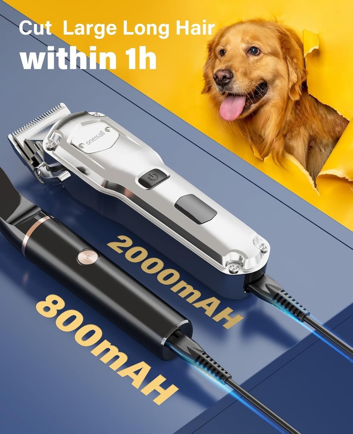 Oneisall 676+P20 Dog Clipper and Paw Trimmer 3-in-1 Set - Image 8