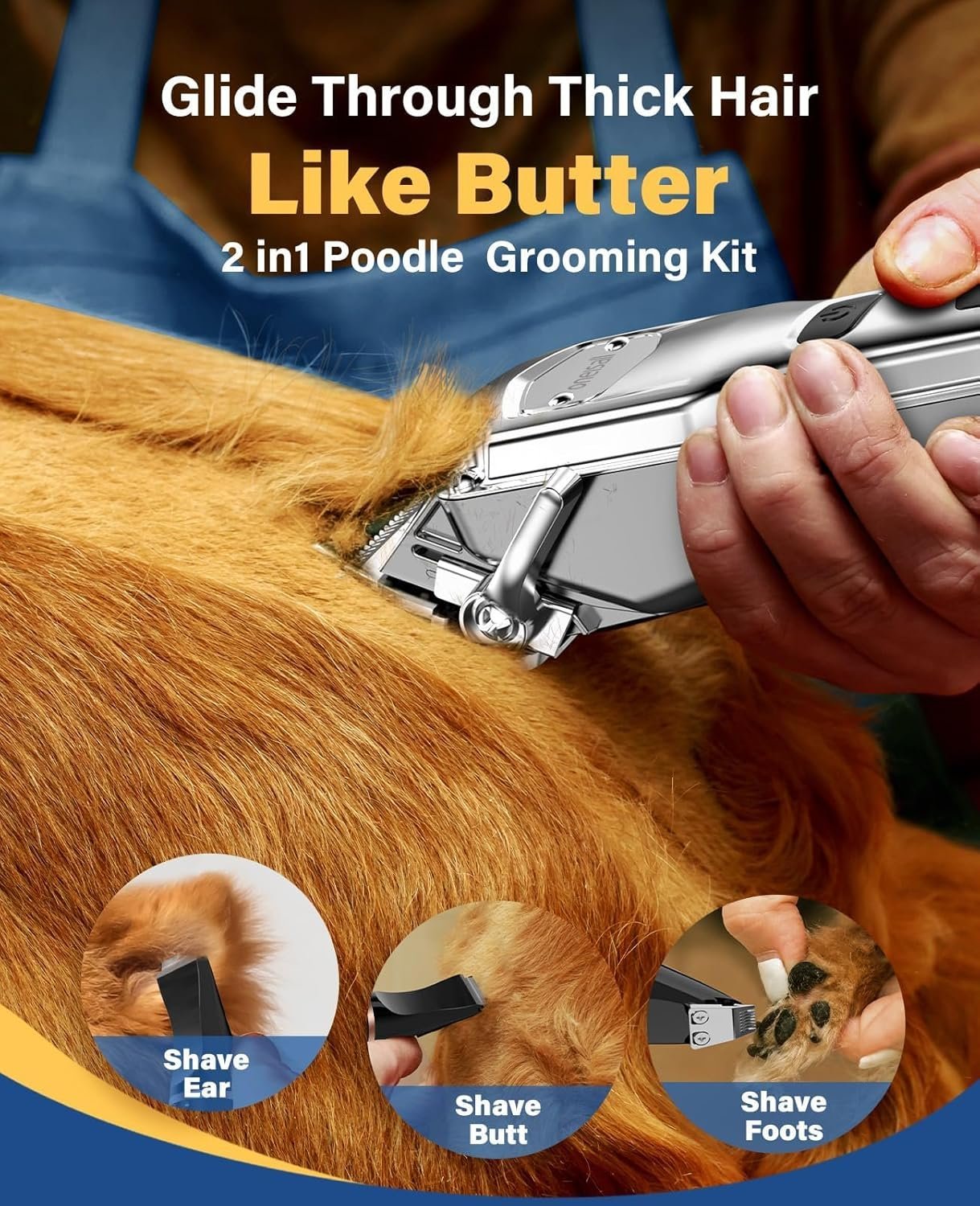 Oneisall 676+P20 Dog Clipper and Paw Trimmer 3-in-1 Set - Image 4