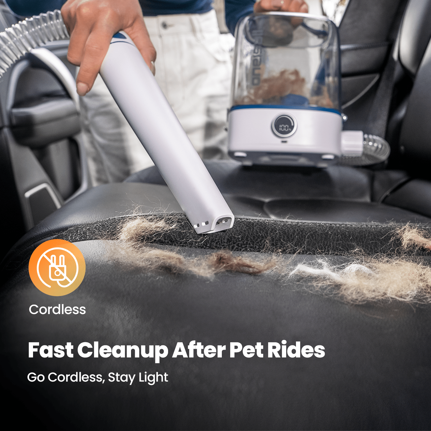 Oneisall Comfy L1 Cordless Pet Grooming Vacuum Kit - Image 4
