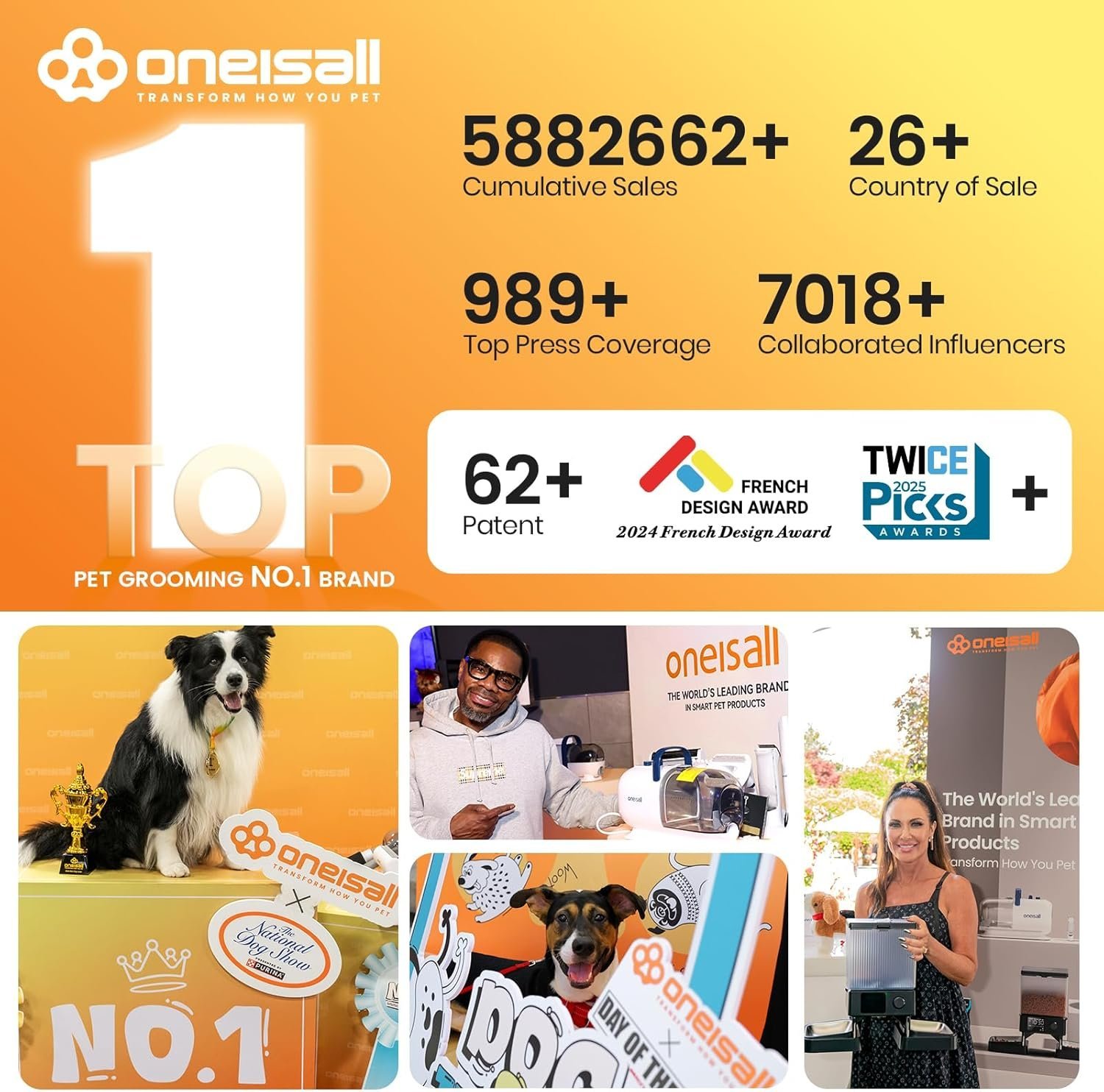 Oneisall Comfy L1 Cordless Pet Grooming Vacuum Kit - Image 9