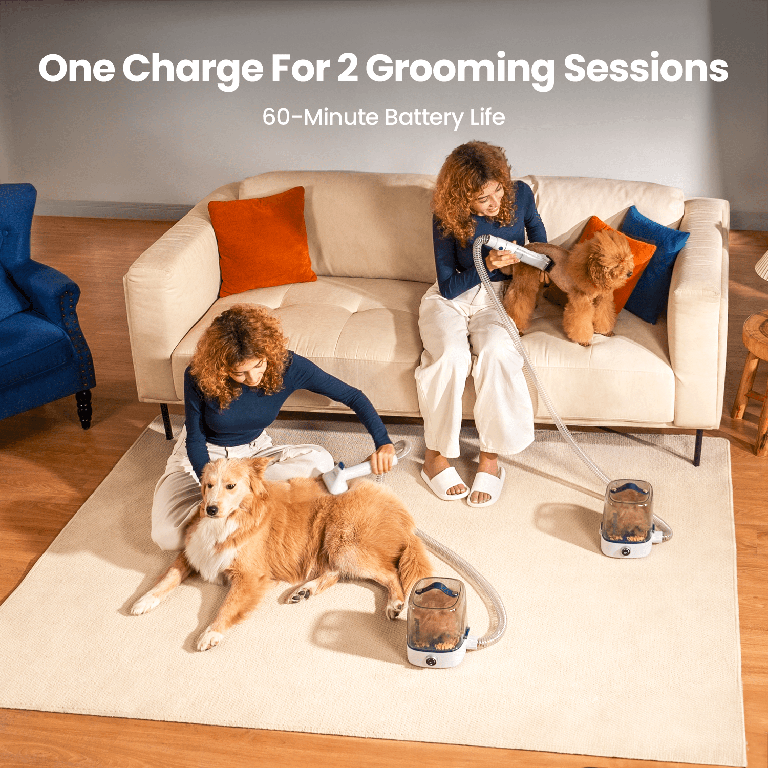 Oneisall Comfy L1 Cordless Pet Grooming Vacuum Kit - Image 6