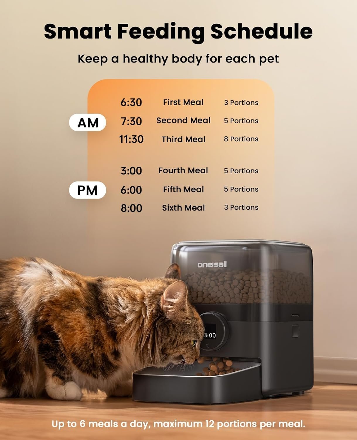 Oneisall PF05 3L Automatic Cat Feeder - Image 3